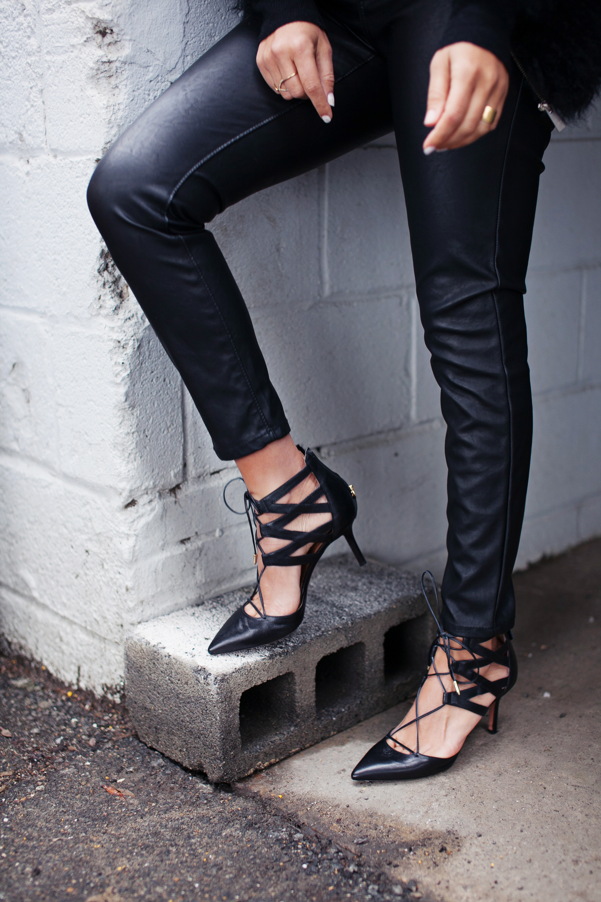 Leather and Lace ups
