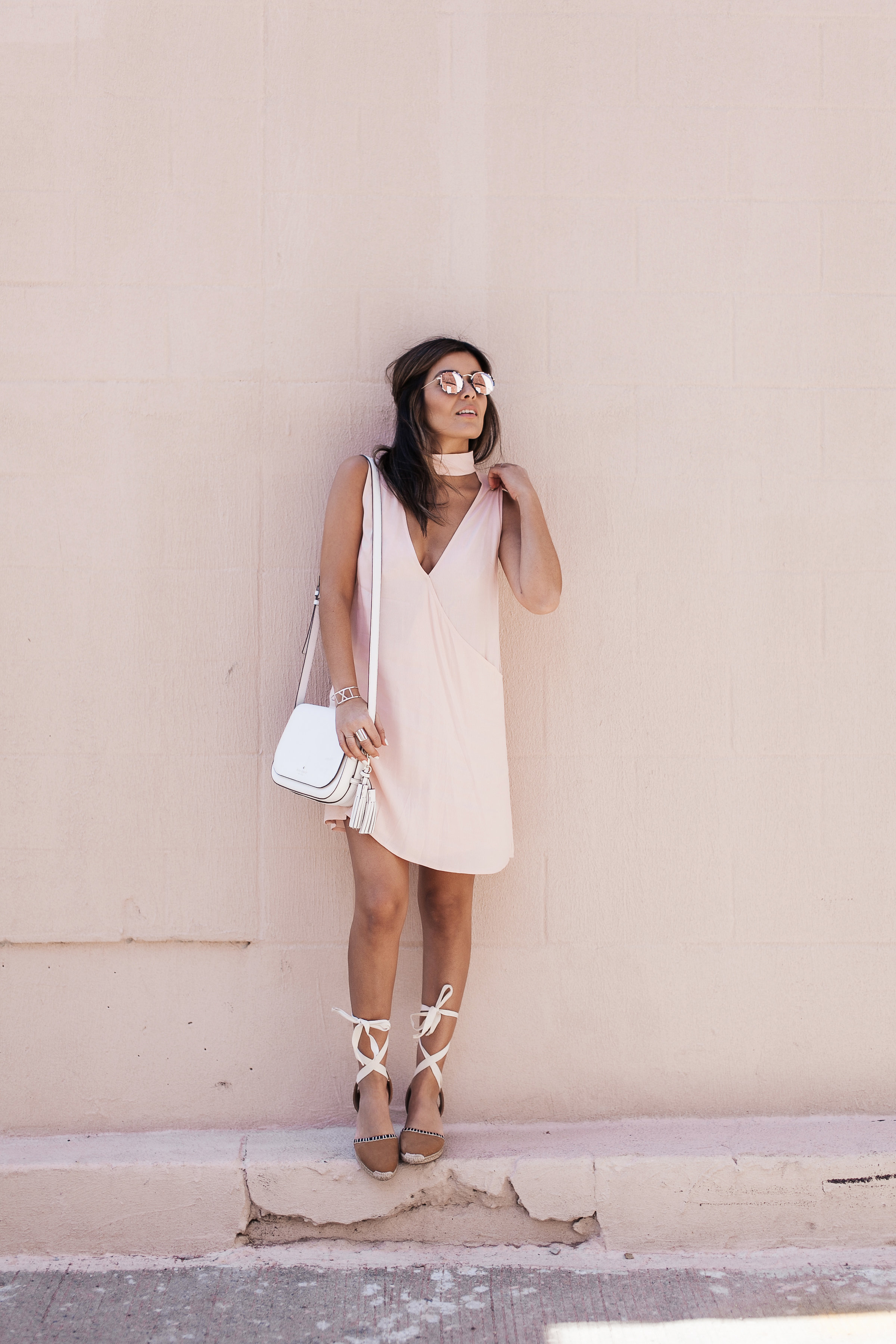Pink-Dress_Rose-Gold-Sunglasses