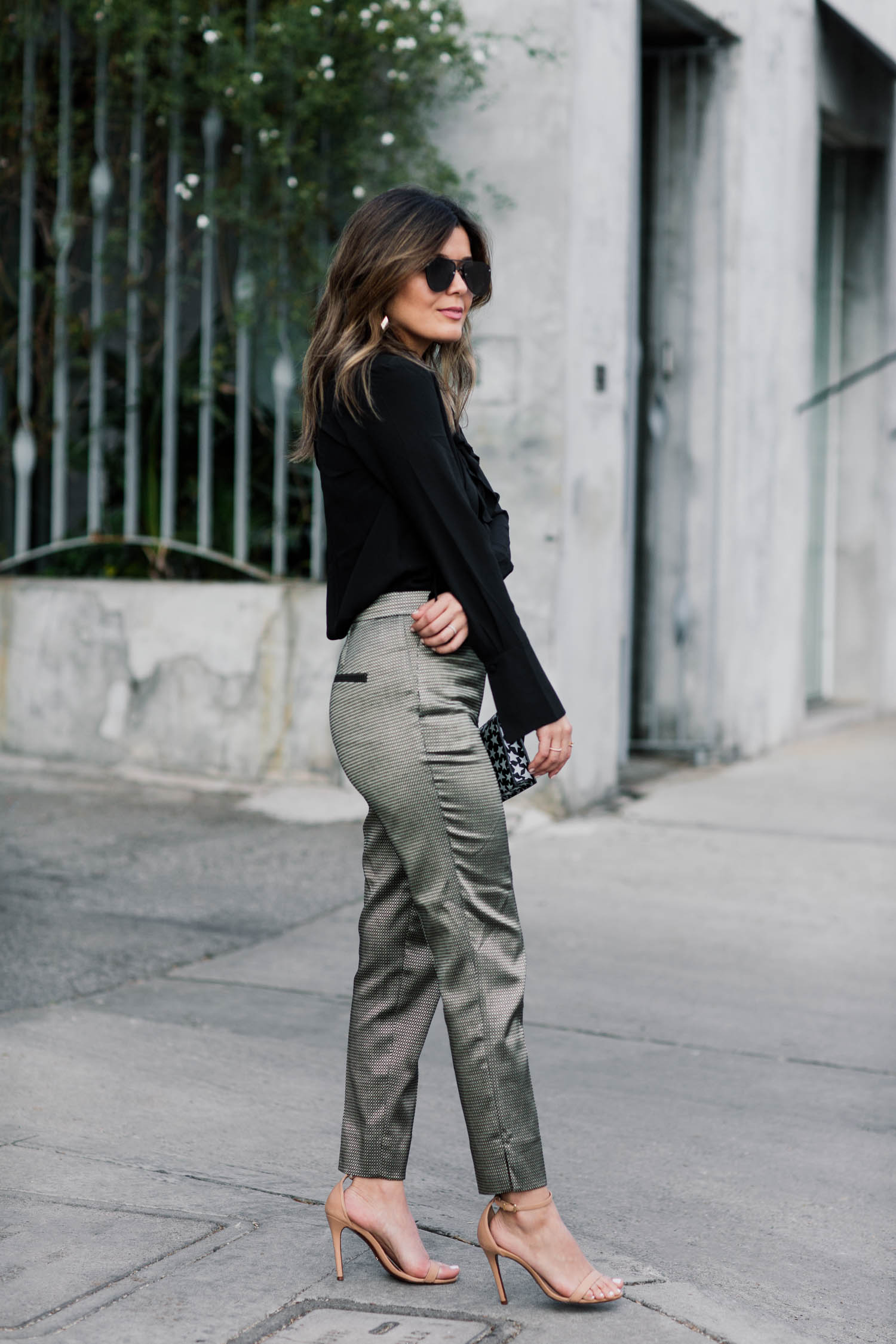Magnificent in Metallic Pants | Ann Taylor | Style MBA